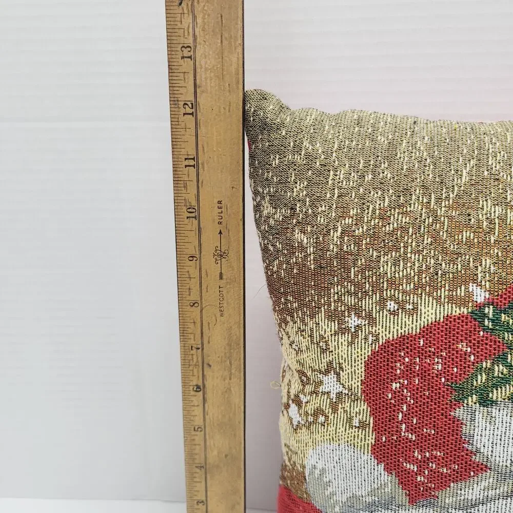 Vintage Santa Face Tapestry Throw Pillow Home Decor 12